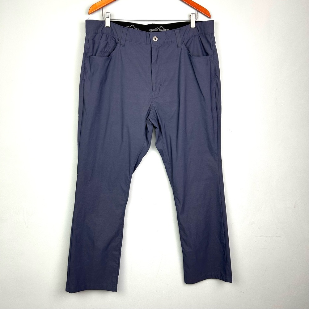 Eddie Bauer Men's 38X30 outdoor hiking blue pants nylon elastic waistband